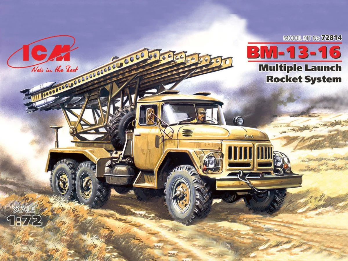 ICM Models 1/72 ICM BM-13-16, Multiple Launch Rocket System on ZiL-131 base