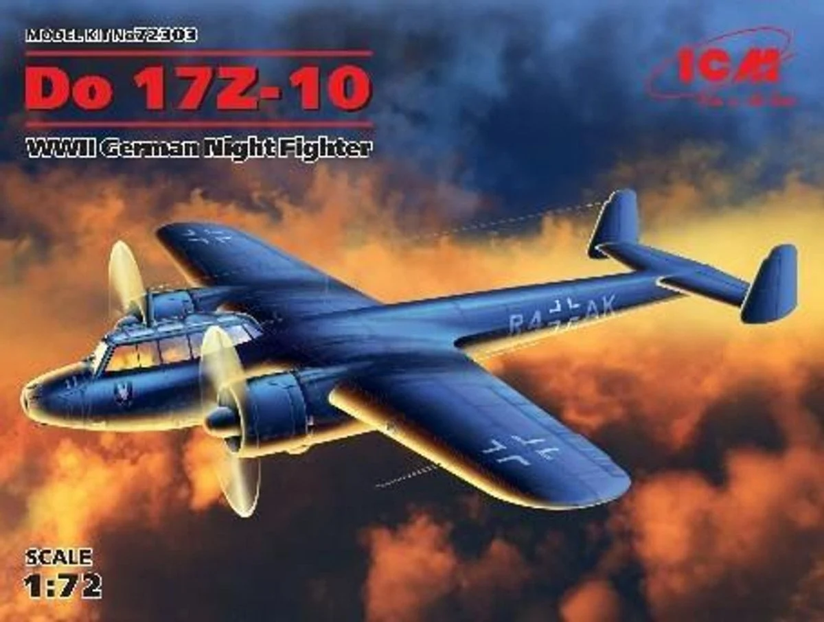 ICM Models 1/72 ICM Do 17Z-10, WWII German Night Fighter