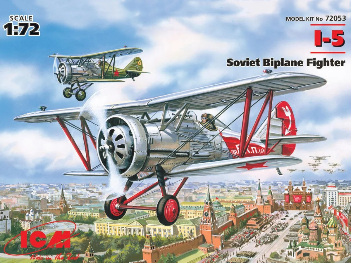 ICM Models 1/72 ICM I-5, Soviet Biplane Fighter