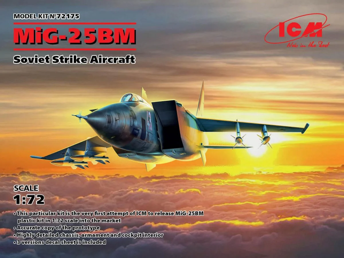 ICM Models 1/72 ICM MiG-25 BM, Soviet Strike Aircraft