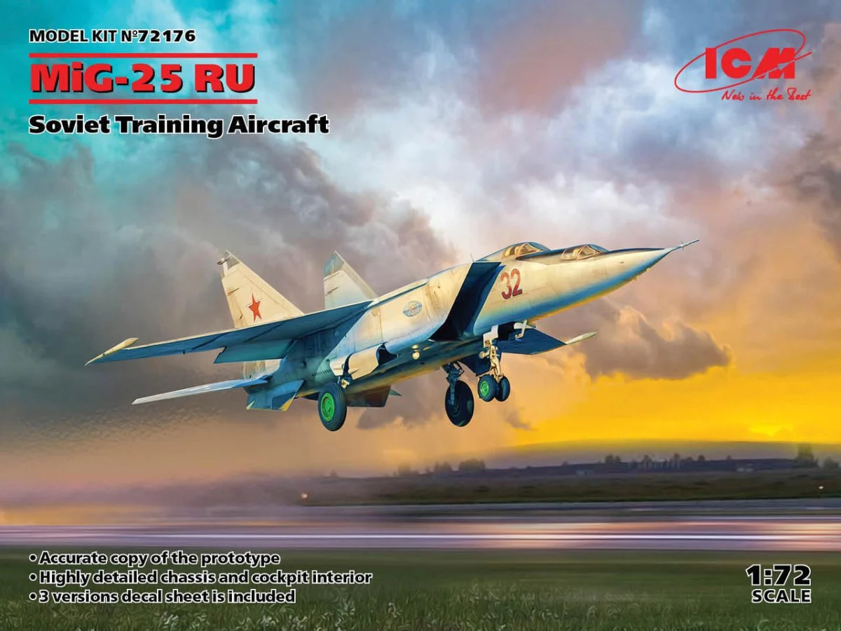 ICM Models 1/72 ICM MiG-25 RU, Soviet Training Aircraft