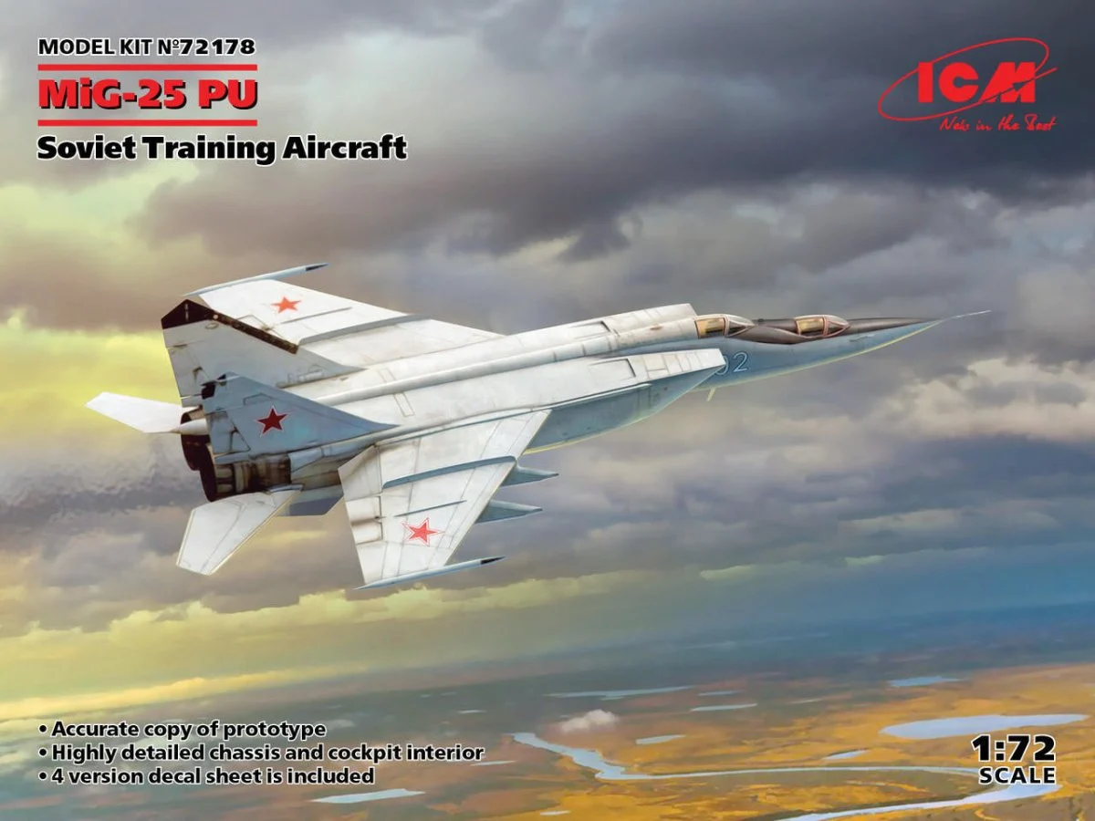 ICM Models 1/72 ICM MiG-25PU Soviet Training Aircraft