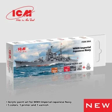 ICM Models Acrylic paints set for WWII Imperial Japanese Navy