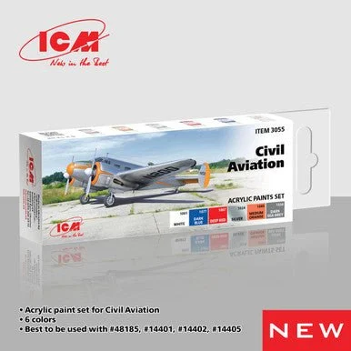 ICM Paint Set for Civil Aviation - ICM Models