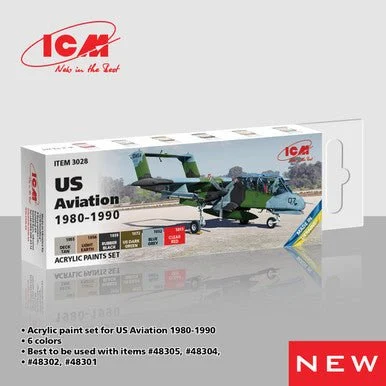 ICM Paint Set for US Aviation 1980-1990