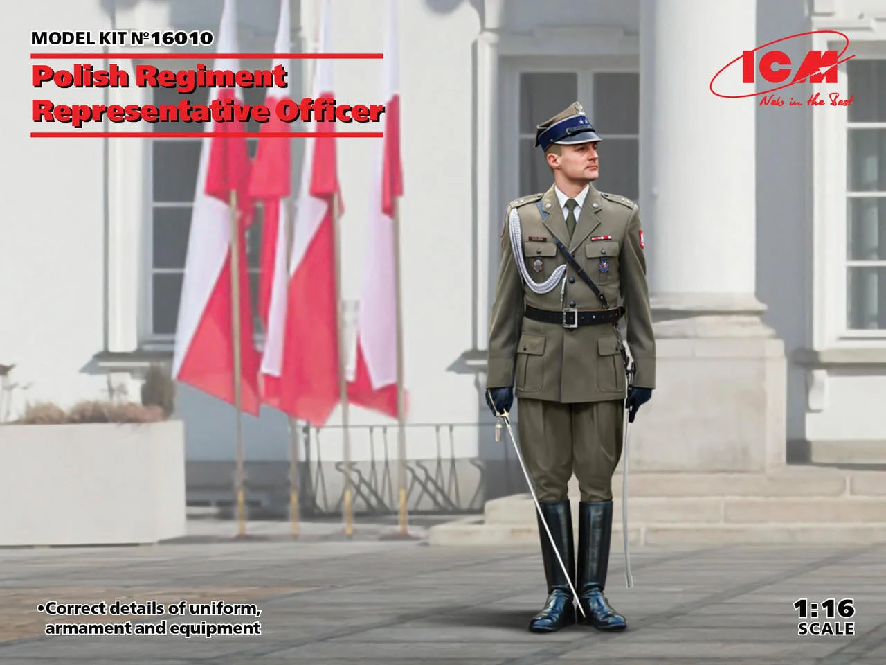 ICM Models 1/16 Polish Regiment Representative Officer