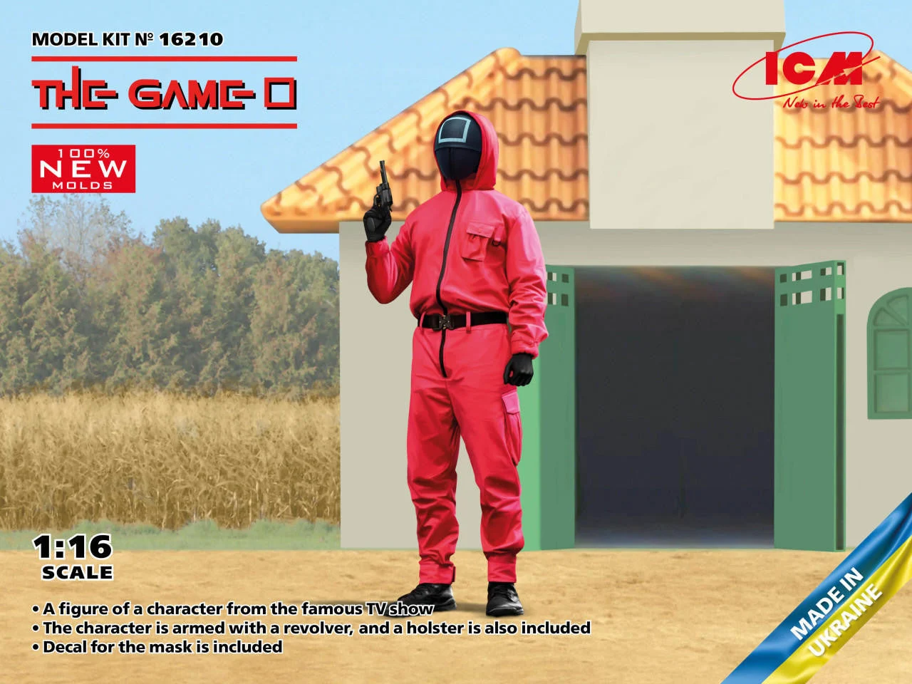 ICM Models 1/16 Game Square Masked Figure Plastic Model Kit