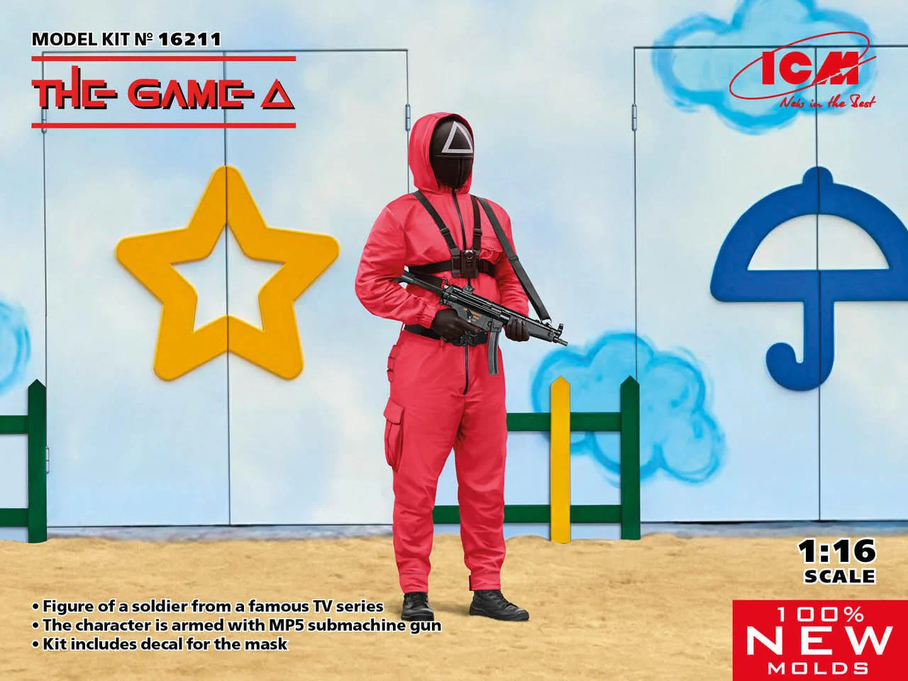 ICM Models 1/16 Game A Masked Figure Plastic Model Kit