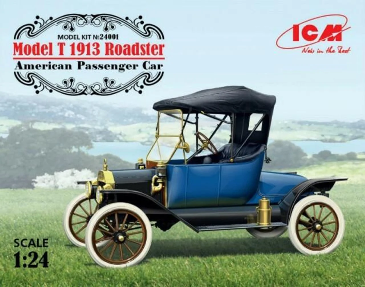 ICM Models 1/24 Model T 1913 Roadster, American Passenger Car