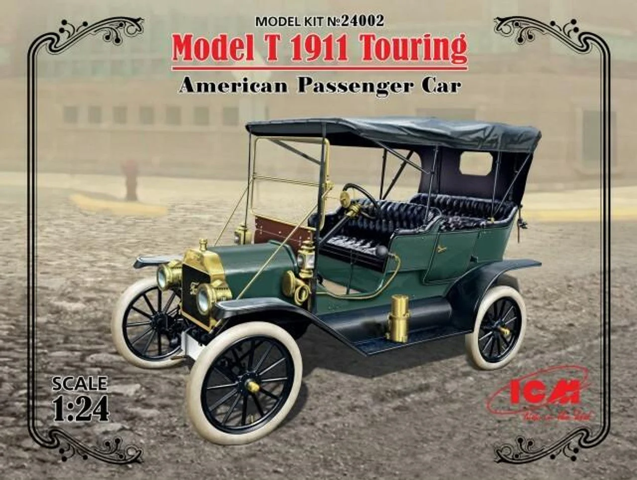 ICM Models 1/24 Model T 1911 Touring, American Passenger Car