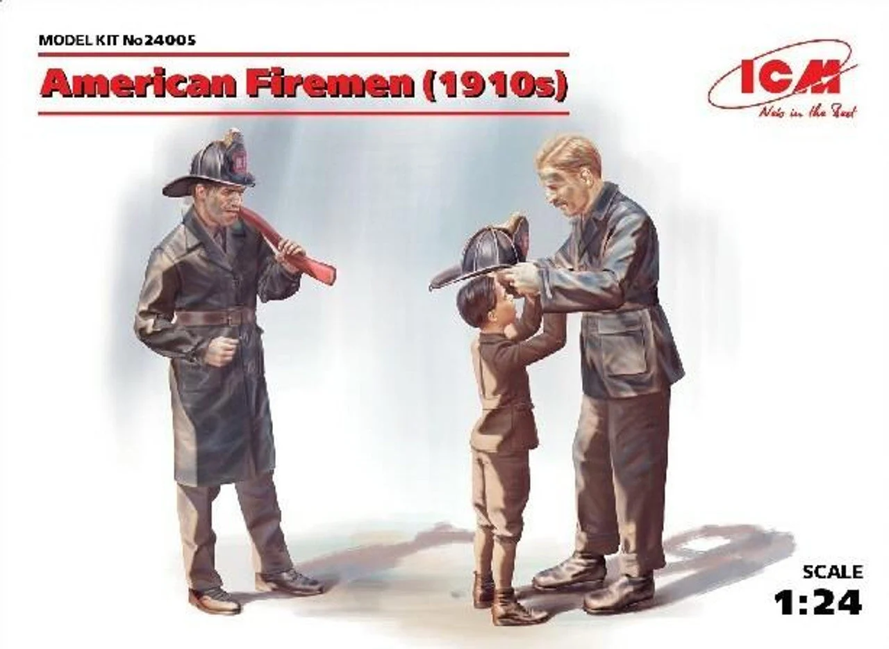 ICM Models 1/24 American Firemen (1910s) (3 figures)