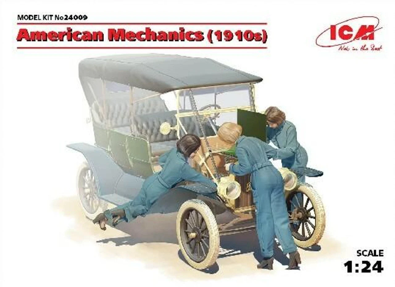 ICM Models 1/24 American mechanics (1910s) (3 figures)