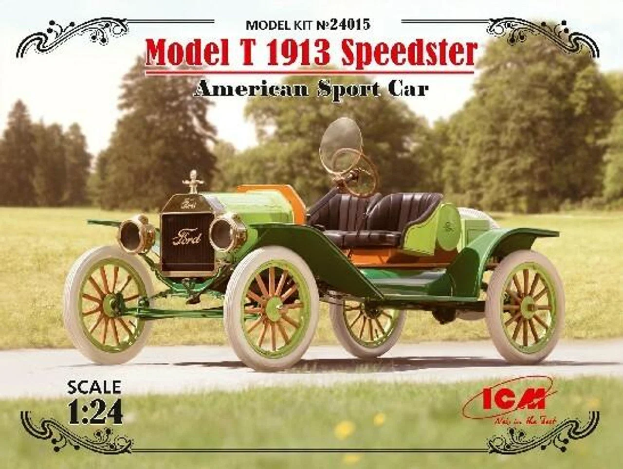 ICM Models 1/24 Model T 1913 Speedster, American Sport Car