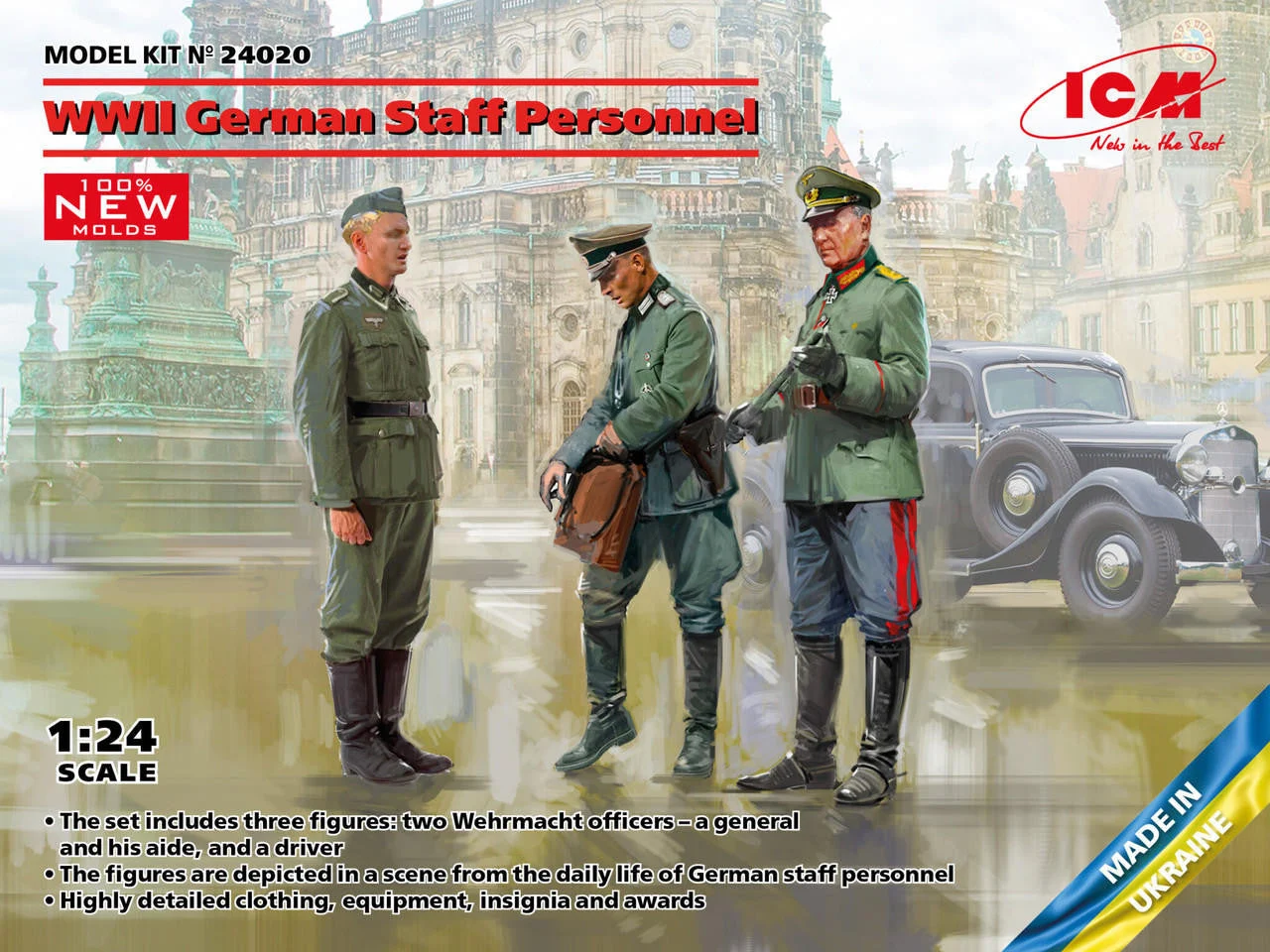 ICM Models 1/24 WWII German Staff Personnel Figures