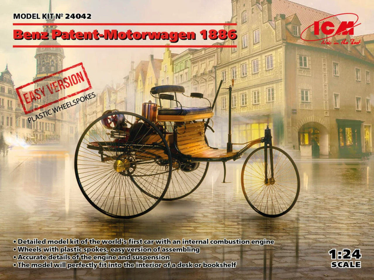 ICM Models 1/24 Benz Patent-Motorwagen 1886 EASY version