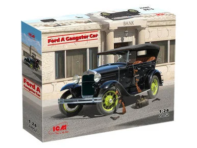 1/24 ICM Ford Model A Gangster Car Plastic Model Kit - ICM Models
