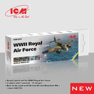 ICM Paint Set for WWII Royal Air Force - ICM Models