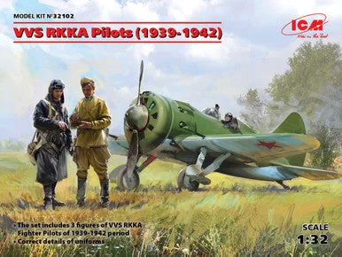 1/32 ICM VVS RKKA Pilots (1939-1942) (3 figures)