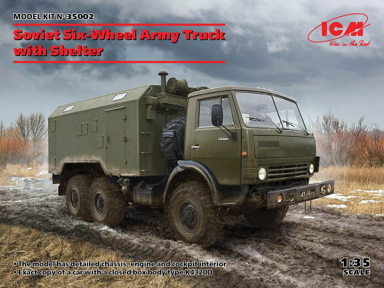 ICM Models 1/35 ICM Soviet Six-Wheel Army Truck with Shelter