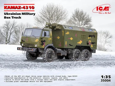 1/35 ICM KAMAZ-4310 Ukrainian Military Box Truck