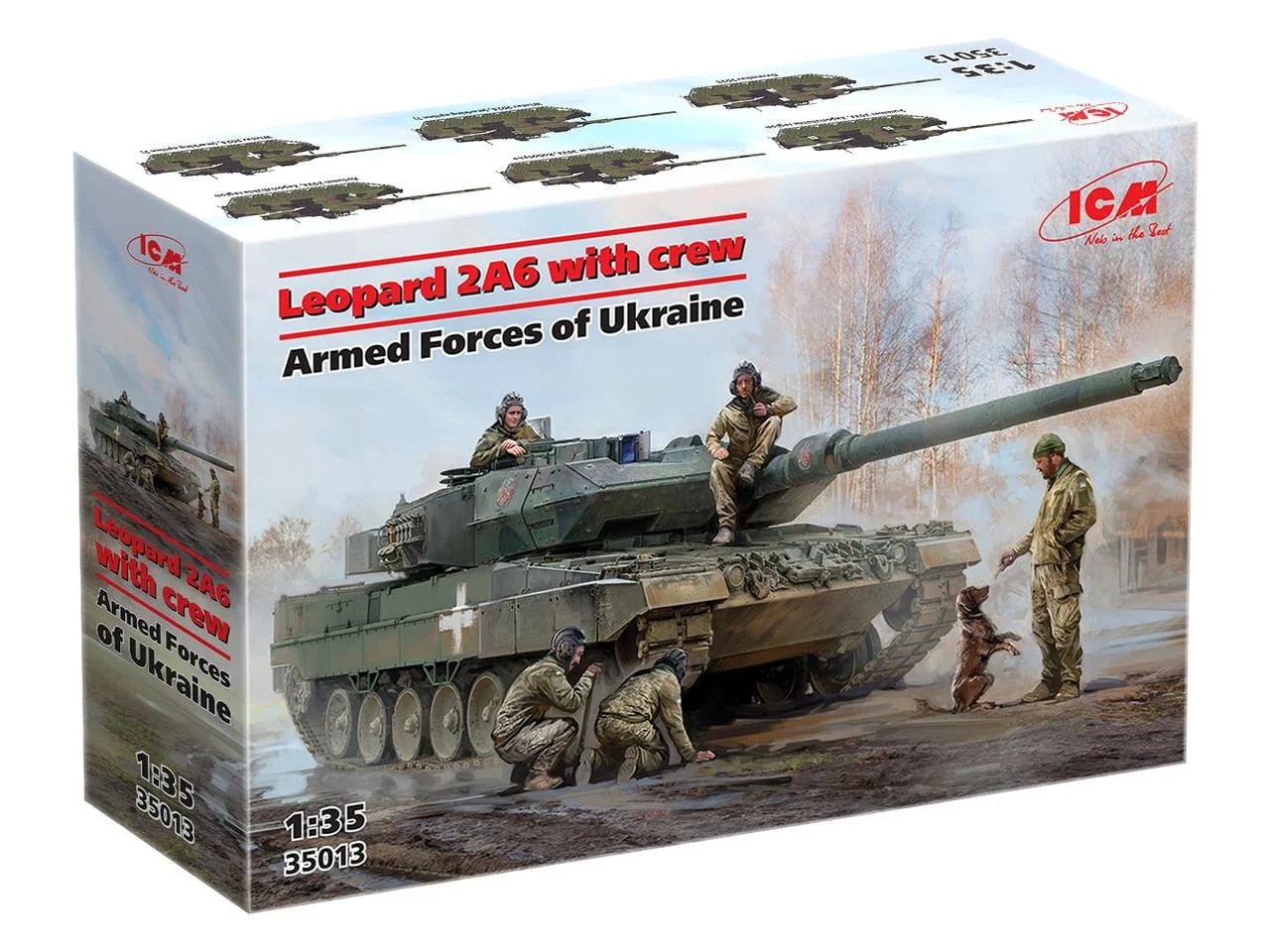 ICM Models 1/35 ICM Leopard 2A6 Ukraine w/Crew Figures