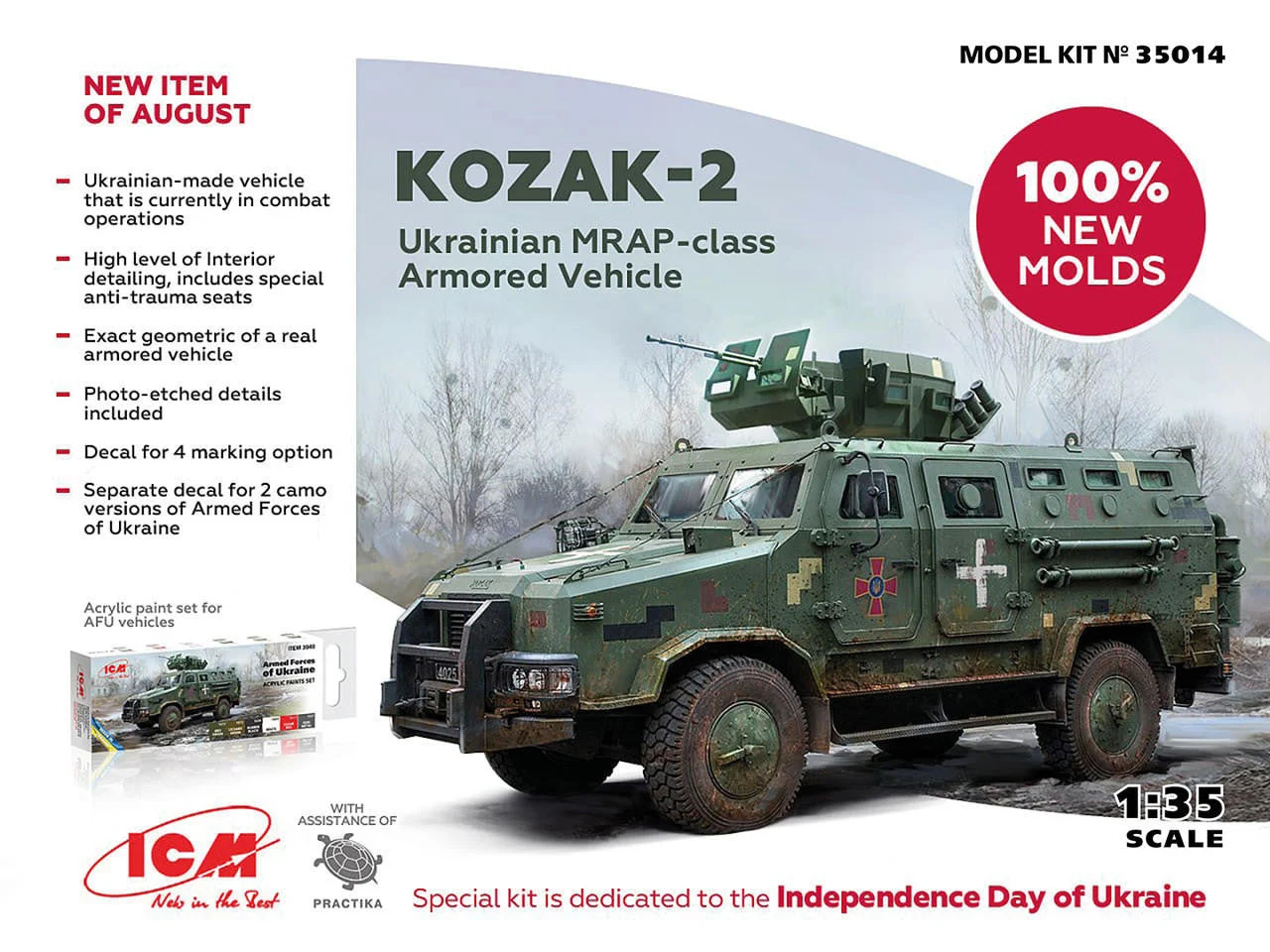 ICM Models 1/72 ICM ZiL-131 Military Truck of the Armed Forces of Ukraine