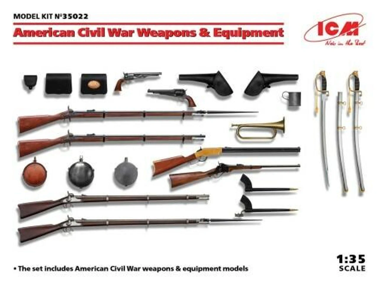ICM Models 1/35 US Civil War Weapons & Equipment