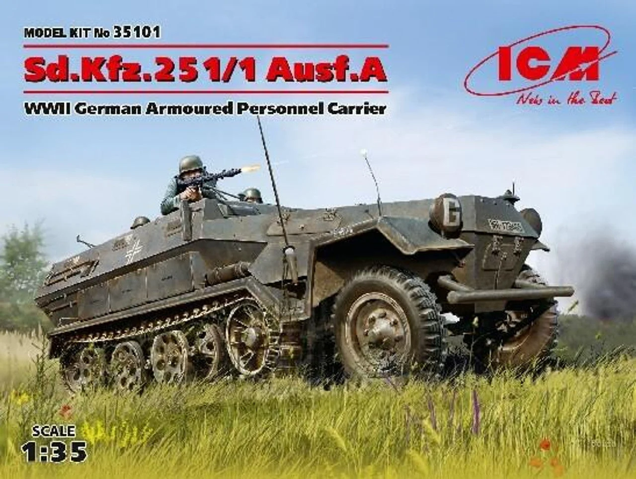 ICM Models 1/35 ICM Sd.Kfz.251/1 Ausf.A, WWII German Armoured Personnel Carrier