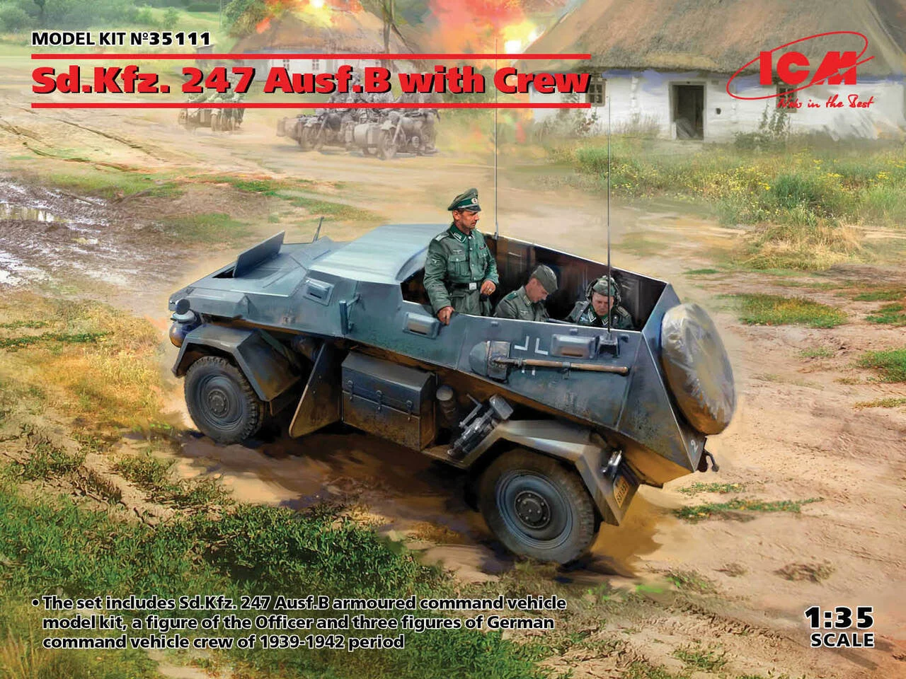 ICM Models 1/35 ICM Sd.Kfz. 247 Ausf.B with Crew