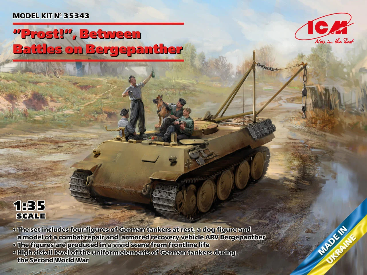 ICM Models 1/35 ICM Prost! Between Battles on Bergepanther