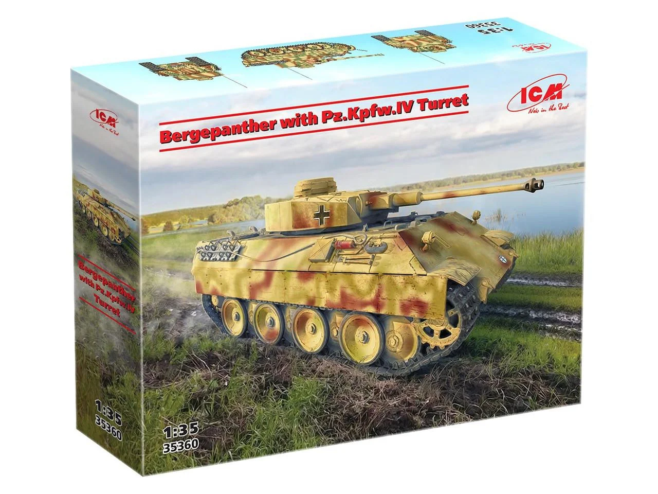 ICM Models 1/35 ICM Bergepanther with Pz.Kpfw.IV Turret Plastic Model kit