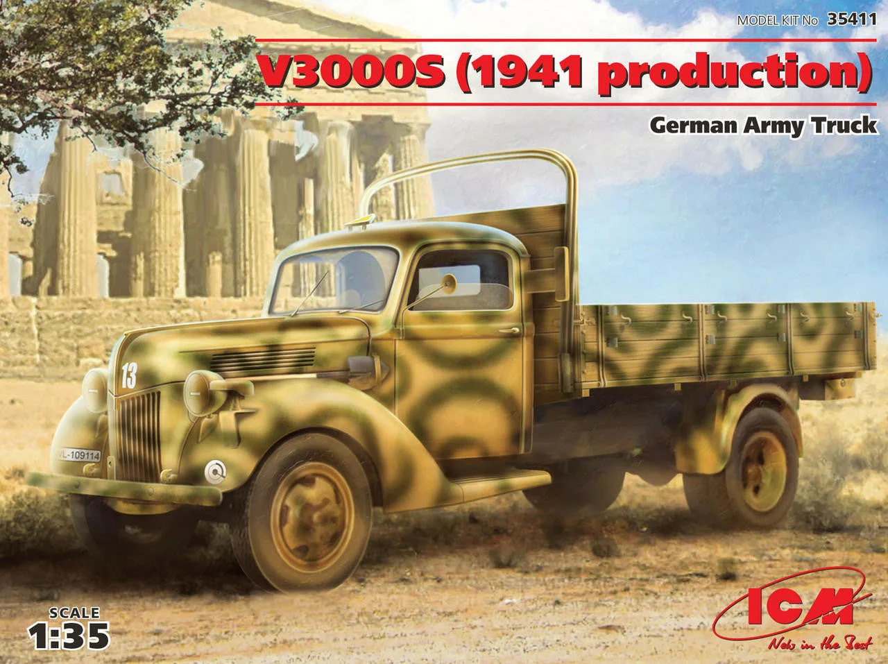 ICM Models 1/35 ICM V3000S (1941 production) , German Army Truck