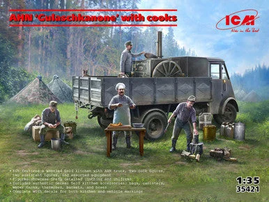 1/35 ICM AHN Gulaschkanone German Field Kitchen with cooks - ICM Models