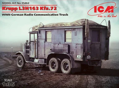 1/35 ICM Krupp L3H163 Kfz.72, WWII German Radio Communication Truck - ICM Models