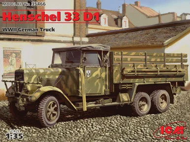 1/35 ICM Henschel 33 D1, WWII German Army Truck - ICM Models