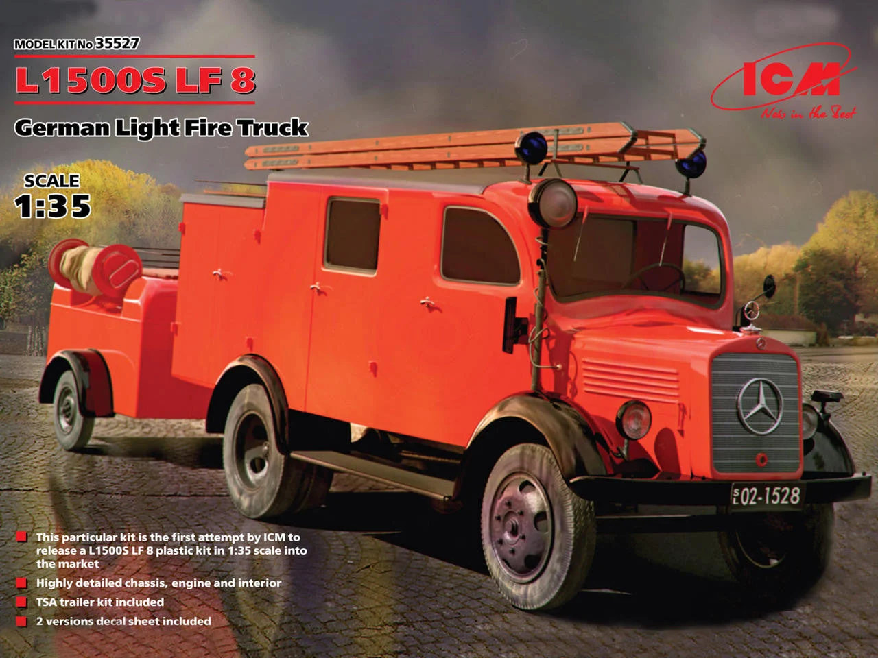 ICM Models 1/35 ICM L1500S LF 8, German Light Fire Truck