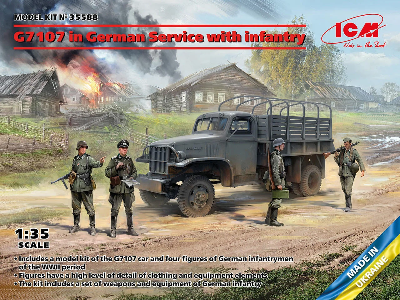 ICM Models 1/35 ICM G7107 in German Service with infantry
