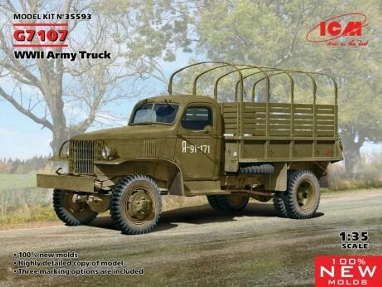 ICM Models 1/35 ICM G7107 WWII Army Truck