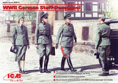 1/35 ICM WWII German Staff Personnel (4 figures) - ICM Models