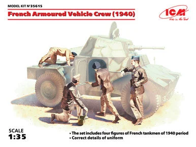 1/35 ICM French Armoured Vehicle Crew (1940) (4 figures) - ICM Models