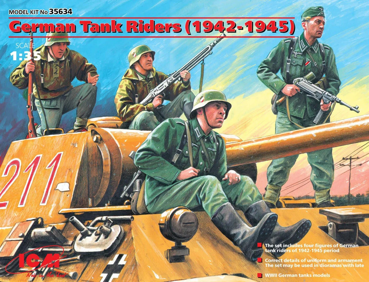 ICM Models 1/35 German Tank Riders (1942-1945), (4 figures)
