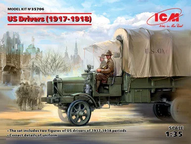 1/35 ICM US Drivers (1917-1918) (2 figures)