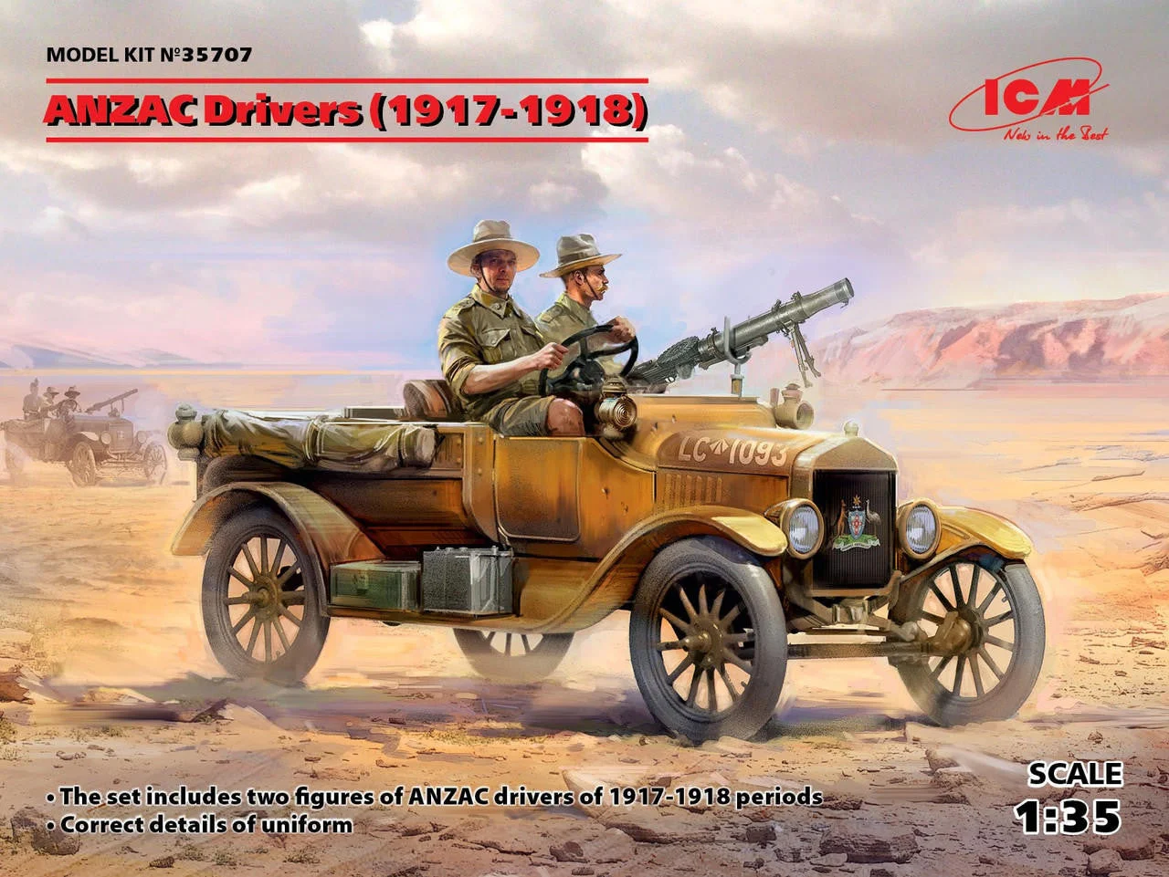ICM Models 1/35 ANZAC Drivers (1917-1918) (2 figures)
