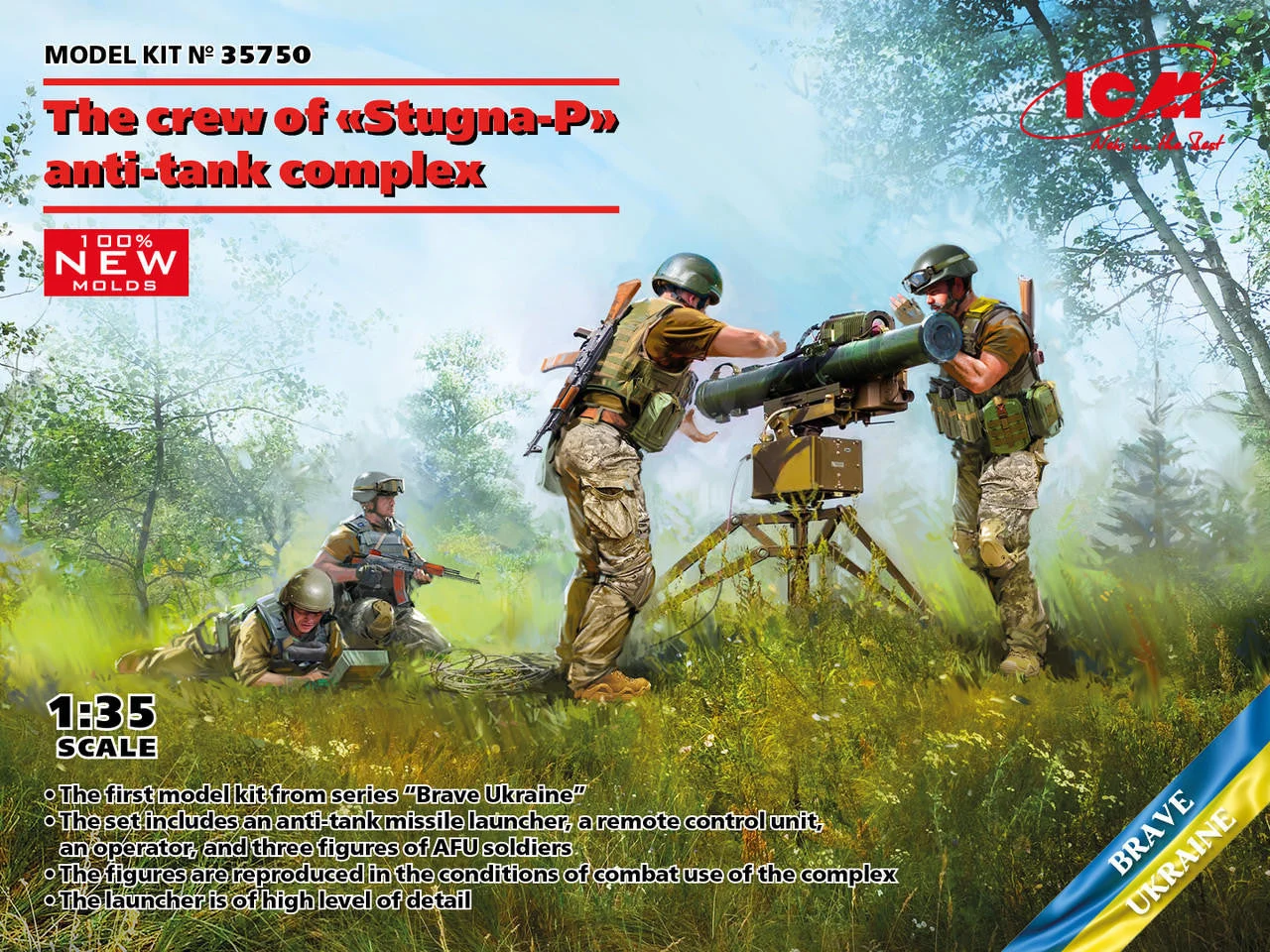 ICM Models 1/35 ICM The crew of Stugna-P anti-tank complex