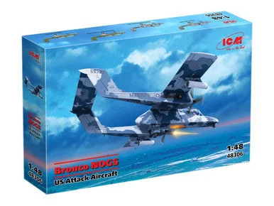 1/48 ICM Bronco NOGS US Attack Aircraft Plastic Model Kit - ICM Models