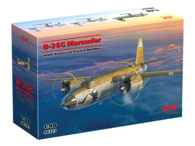 1/48 ICM B-26G Marauder WWII American / France Bomber