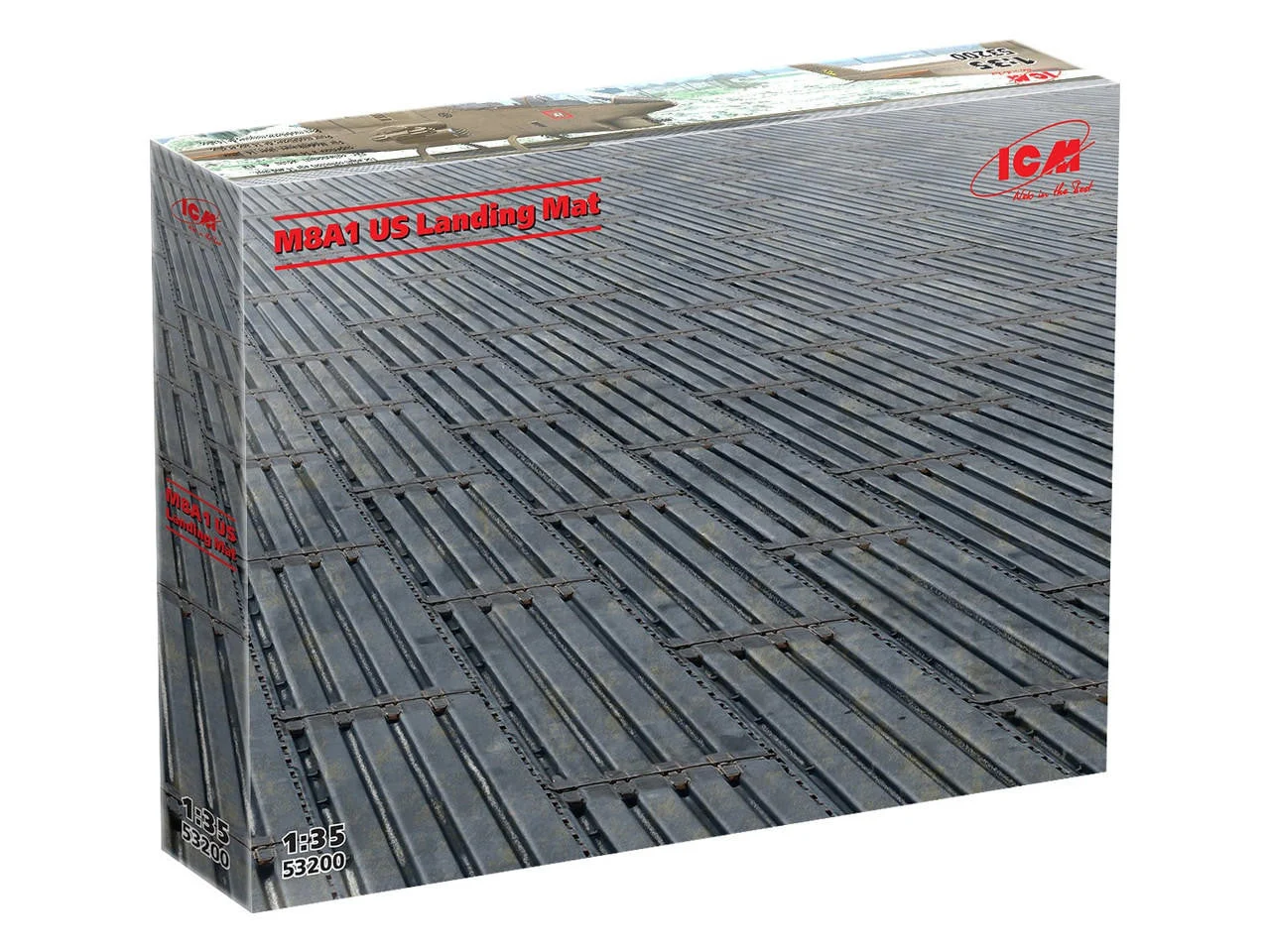 ICM Models 1/35 ICM M8A1 US Landing Mat (8.25"x13.25") Plastic Model Kit