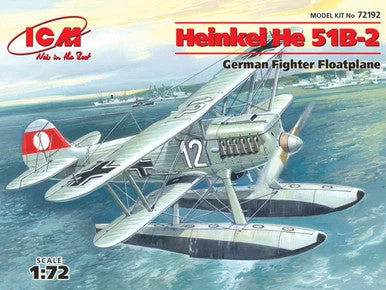 1/72 ICM Heinkel He 51B-2, German Floatplane Fighter