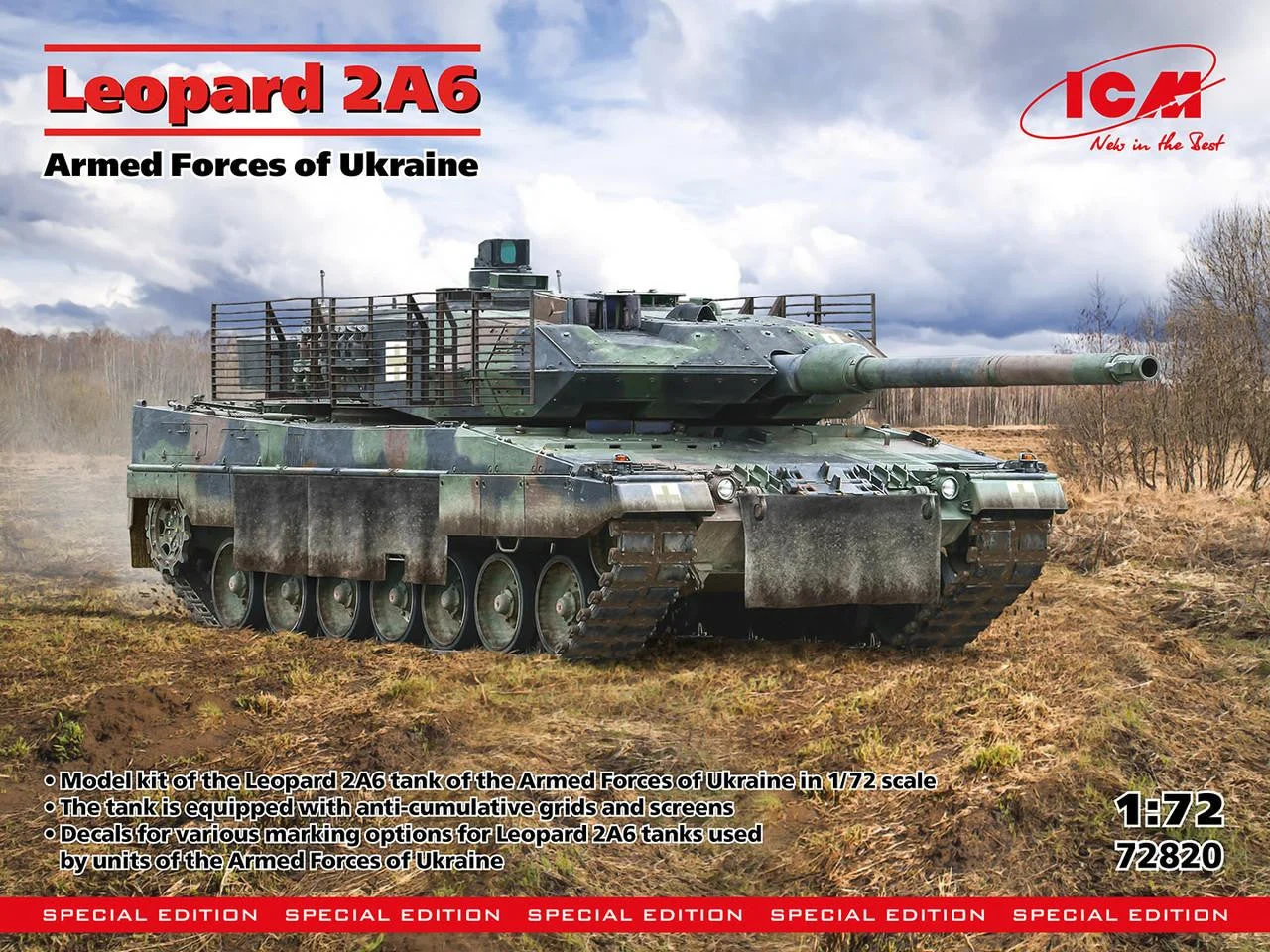 ICM Models 1/72 ICM Leopard 2A6 Ukraine Plastic Model Kit