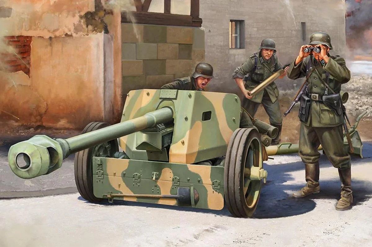 1/16 I Love Kit German Pak 40 7.5cm Anti-Tank Gun Plastic Model Kit